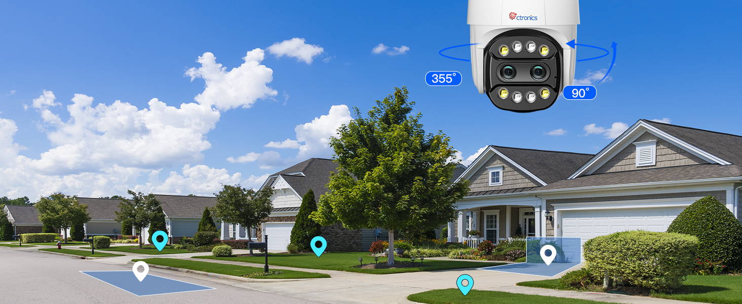 Camera WiFi sans fil extérieur human detection